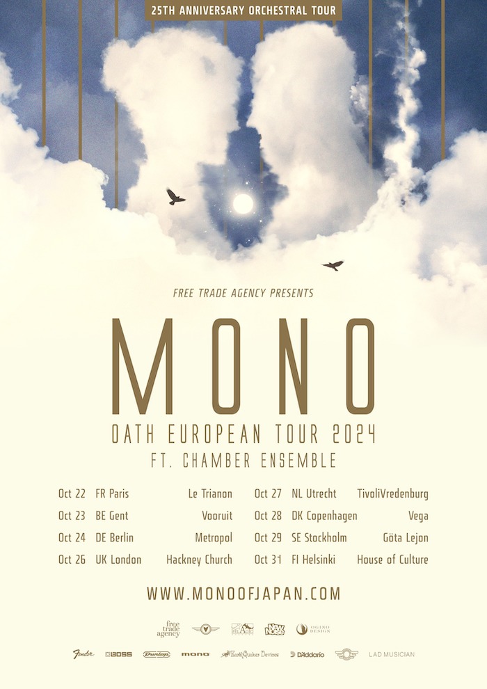 MONO en concert à Paris en octobre + un nouveau titre