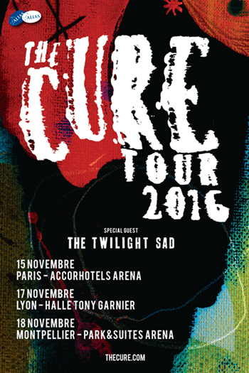 The Cure &agrave; Bercy le 15 novembre 2016 (mis &agrave; jour) !