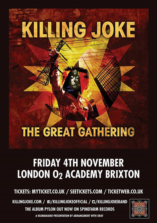 Killing Joke : le concert du 4 novembre en double CD et triple vinyle