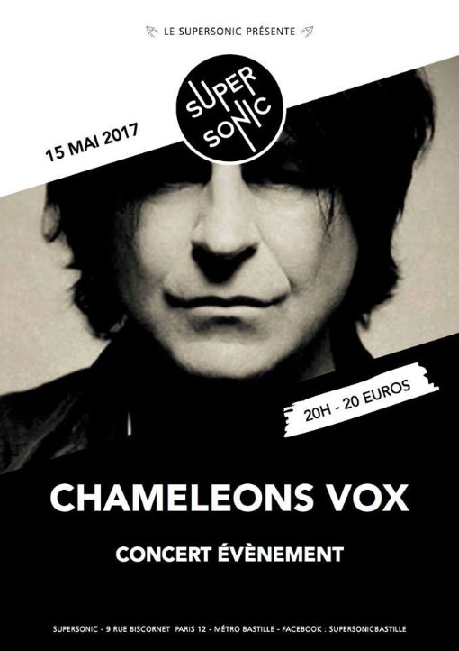 Chameleons Vox à Paris 
