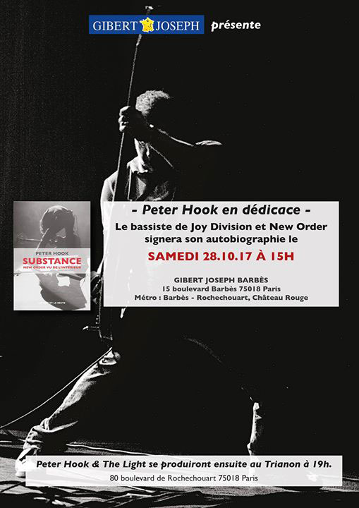 Peter Hook à Paris en dédicace et en concert