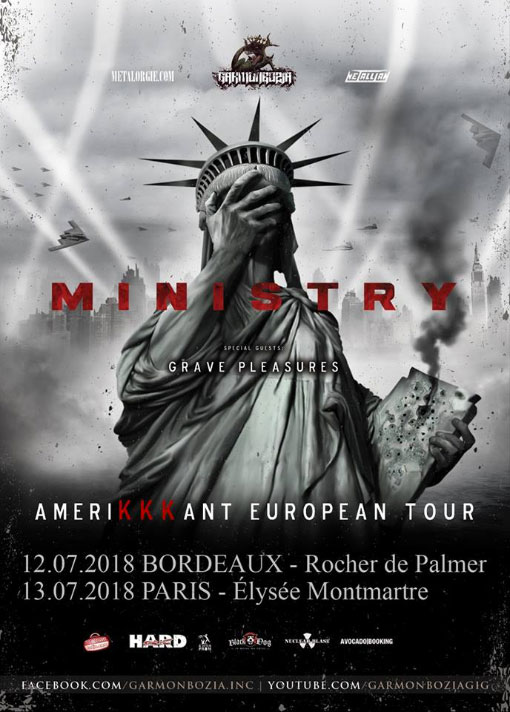 Ministry : deux concerts supplémentaires en France
