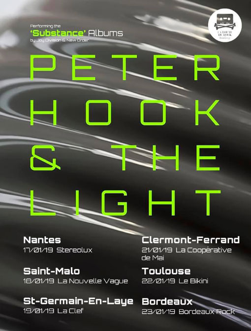 Peter Hook : six concerts "Substance" en France en janvier