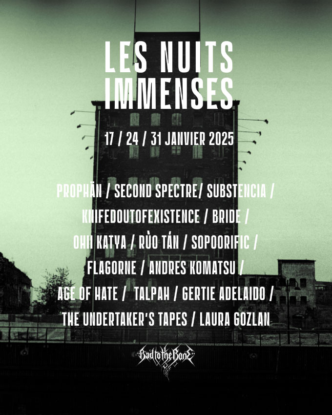 Les Nuits Immenses : attention changement de salle !