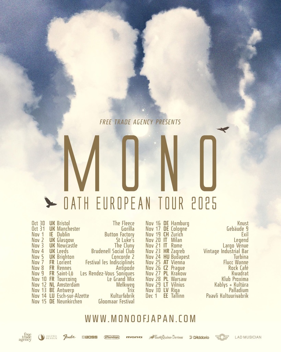 MONO en concert en France en novembre