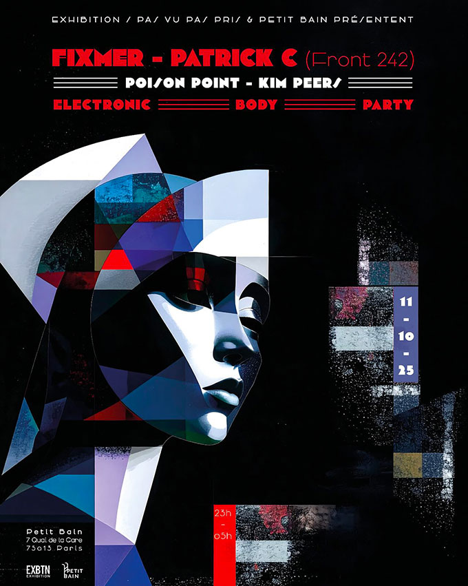 Une journée Electronic Body Music le 11 octobre à Paris, concerts et film !