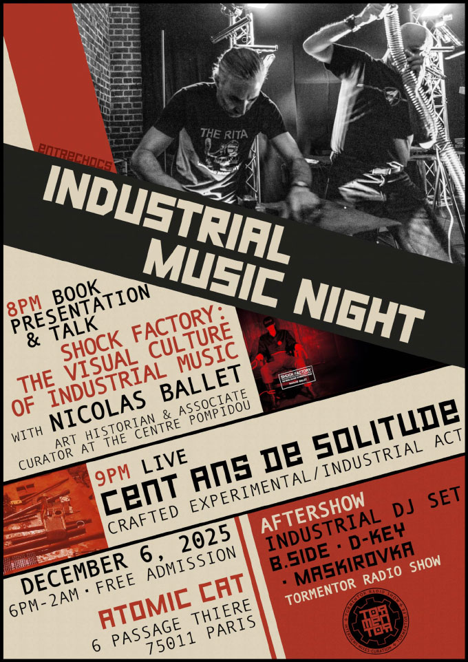 Soirée industrielle à l'Atomic Cat samedi !