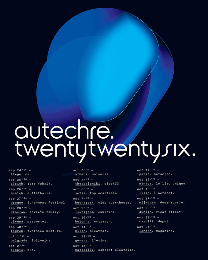 Autechre en tournée en France en 2026