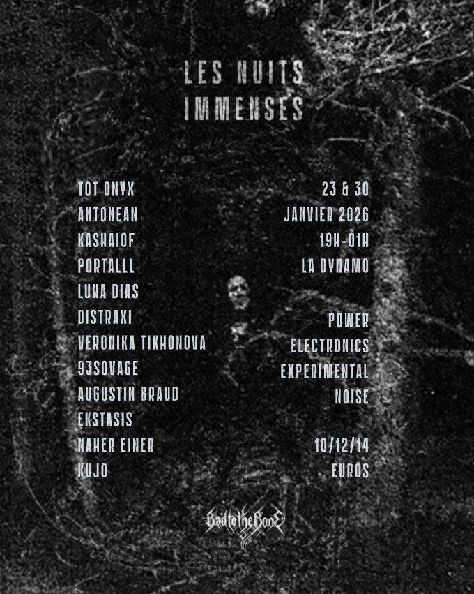 Les Nuits Immenses #2 les 23 et 30 janvier