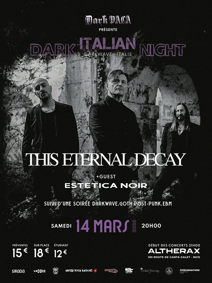 Dark Italian Night avec The Eternal Decay et Estetica Noir