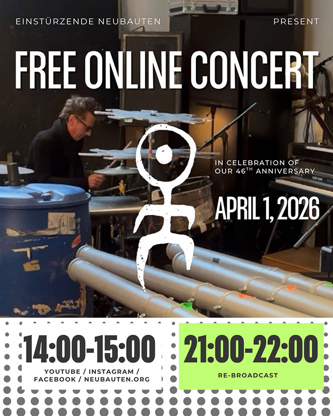 Einst&uuml;rzende Neubauten en live pour f&ecirc;ter ses 46 ans !