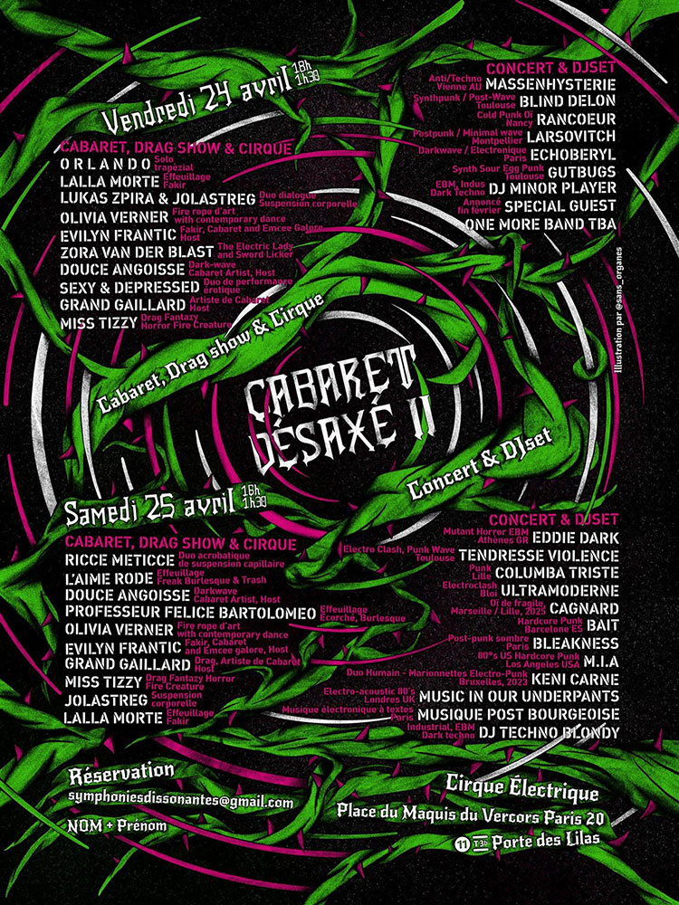 Cabaret D&eacute;sax&eacute; #2 avec Echoberyl, Blind Delon, Larsovitch, Eddie Dark...