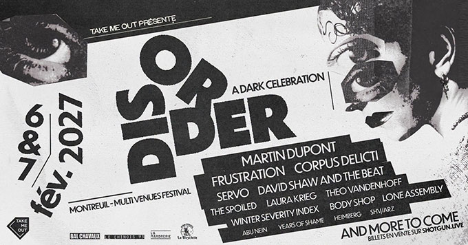 Un festival &agrave; l&rsquo;affiche incroyable : Disorder Festival: A Dark C&eacute;l&eacute;bration